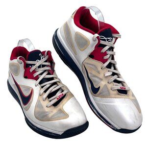 Nike Lebron 9 Low USA Olympic Basketball Shoes Mens Size 12 White Red Blue 2012